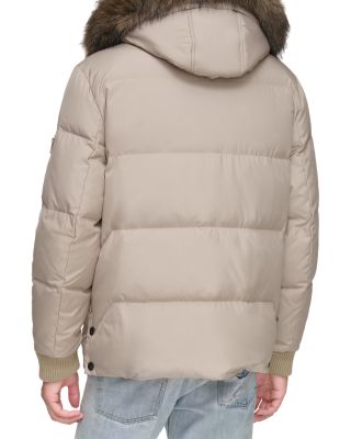 Nisko Faux Fur Trimmed Hooded Bib Coat