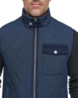 Barnet Quilted Corduroy Trimmed Water Resistant Vest