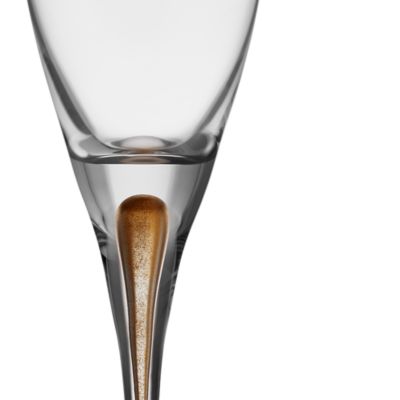 Intermezzo Gold Champagne Glasses, Set of 2 