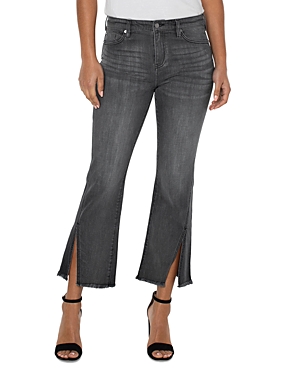 Liverpool Los Angeles Hannah Cropped Flared Jeans in Morel