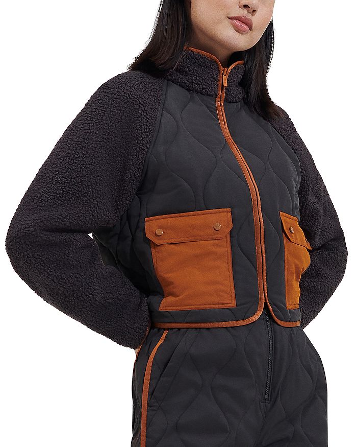 UGG® Dayana Fleece Trim Quilted Jacket | Bloomingdale's