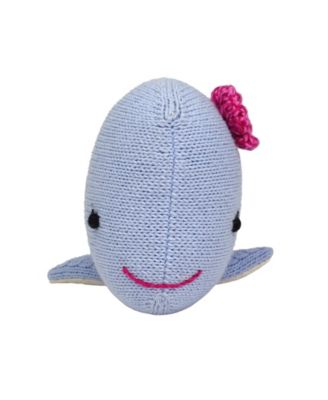 Knit Cotton Whale with Flower - Ages 0+