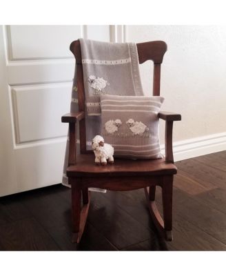 Grey Lamb Pillow, 10&amp;quot; x 10&amp;quot;