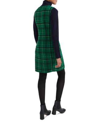 Margot Plaid Wool Sheath Dress