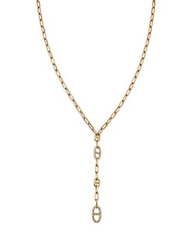 Bloomingdale's - Diamond Link Lariat Necklace in 14K Yellow Gold, 0.50 ct.