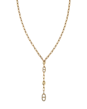 Bloomingdale's Diamond Link Lariat Necklace in 14K Yellow Gold, 0.50 ct.