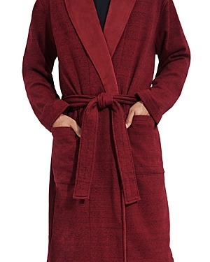 Shop Ugg Robinson Robe In Dark Cherryheather