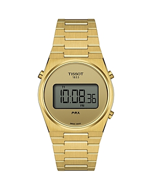 Shop Tissot Prx Digital Watch, 35mm In Gold