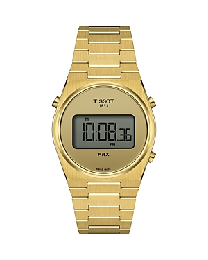 Tissot Prx Digital Watch, 35mm In Gold