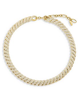 David Yurman - Sculpted Cable Necklace in 18K Yellow Gold with Diamonds