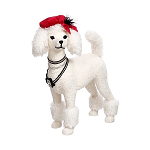 Mark Roberts Red Bow Poodle In White