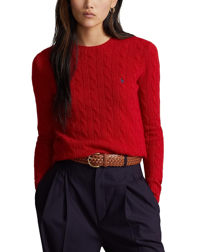 Polo Ralph Lauren Women's Cable-Knit Wool-Cashmere Jumper - 211910421004 -  Fuel