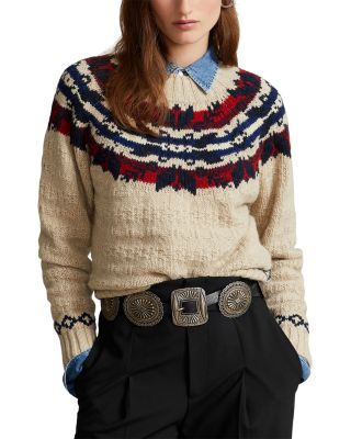 Ralph lauren fair isle sweater hotsell