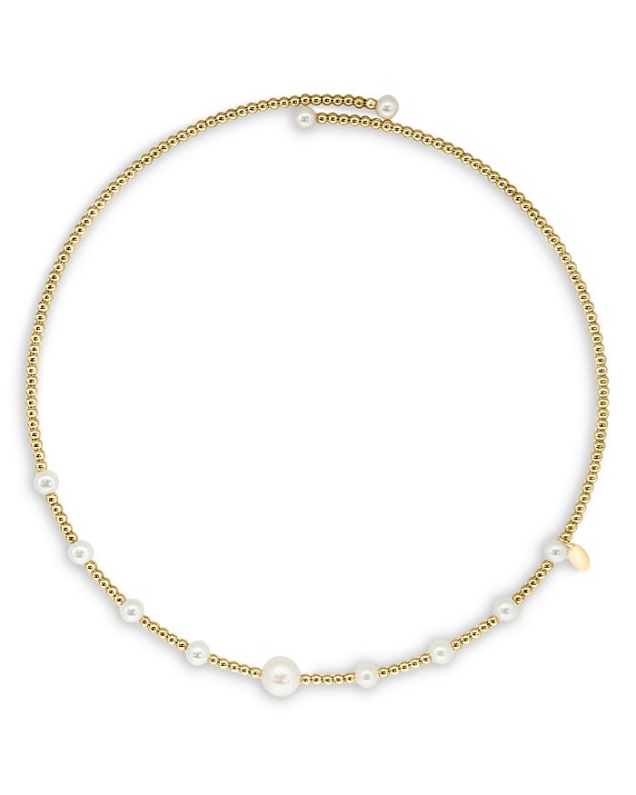 Bloomingdale s Cultured Freshwater Pearl Collar Necklace in 14K