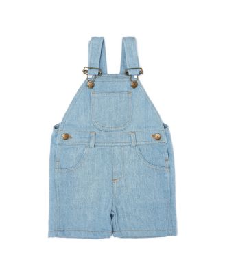 Unisex Classic Pale Denim Overall Shorts - Baby, Little Kid, Big Kid