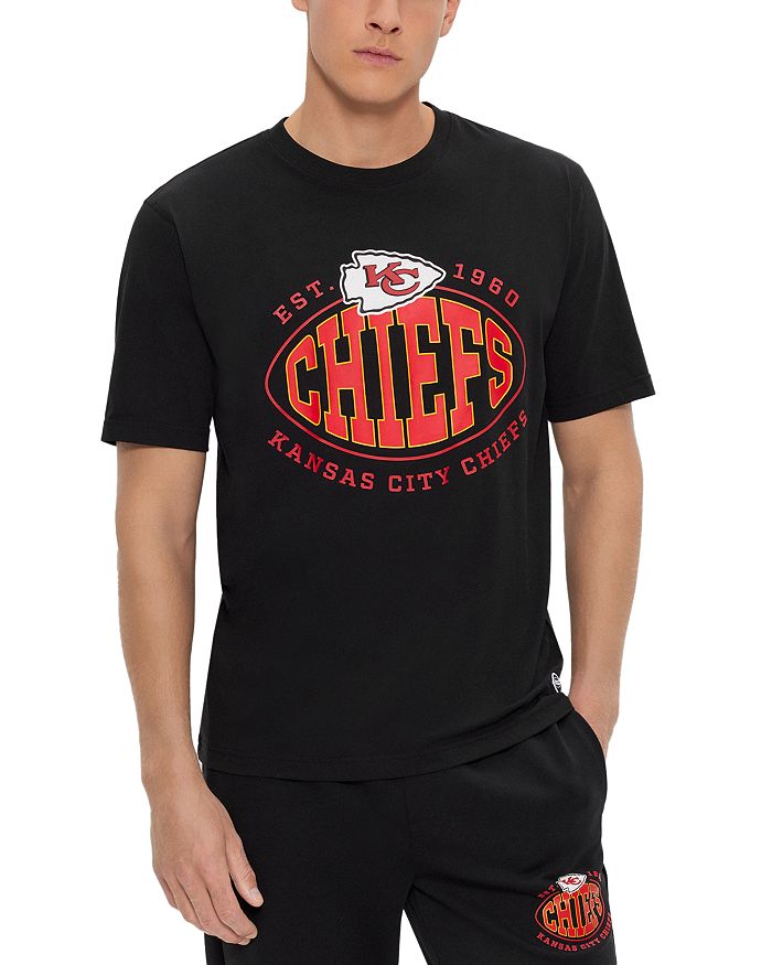 Men's Boss x NFL Black Kansas City Chiefs Trap T-Shirt Size: Small