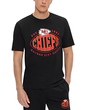 Hugo Boss Boss X Nfl Stretch Cotton Graphic T-shirt In Black