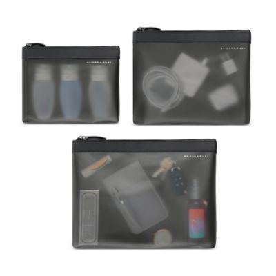 Travel Essentials 3 Piece Translucent Pouch Set