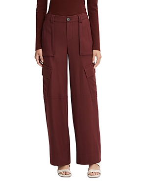 Vince Women's Wool-blend Cargo Pants In Dark Cinnamon