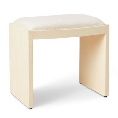 Shagreen Embossed Vanity Table &amp; Stool Set