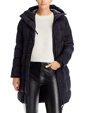 Shop Canada Goose Alliston Down Coat In Black