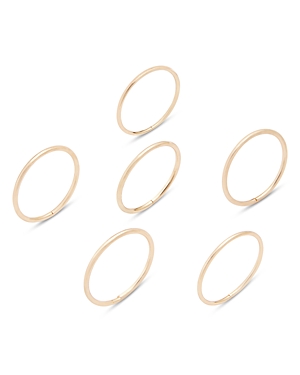 Shashi Classique Rings, Set Of 5 In Gold