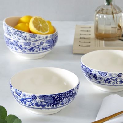 Blue Italian Brocato 5.5&amp;quot; Bowl, Set of 4