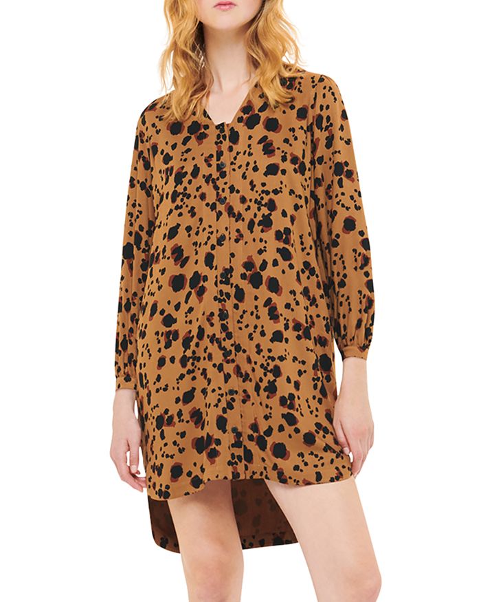 Whistles leopard print best sale dress
