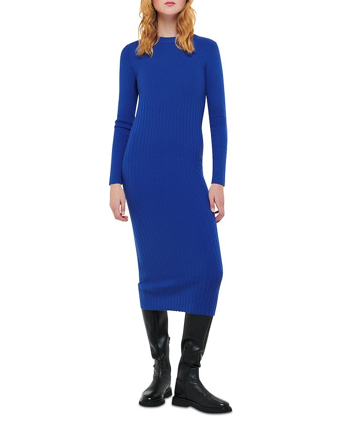 Whistles Ribbed Knitted Midi Dress | Bloomingdale's