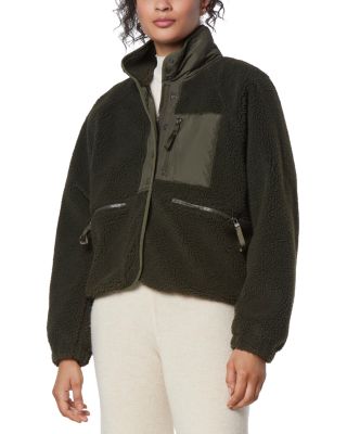 Mixed Media Sherpa Jacket