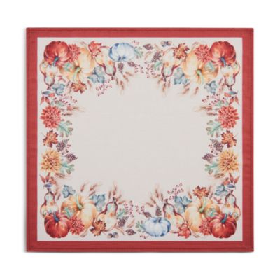 Botanical Harvest Pumpkin Engineered Napkins, Set of 4