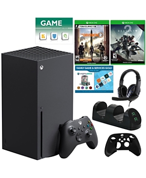 Microsoft Xbox Series X Console with The Division 2 and Destiny 2 Games, Accessories Kit and Vouchers