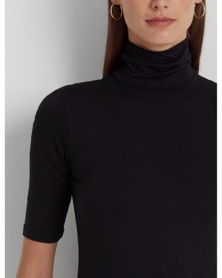 Elbow-Sleeve Turtleneck