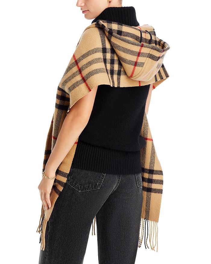 BURBERRY Fringed Checked Wool and Cashmere-Blend Scarf for Men