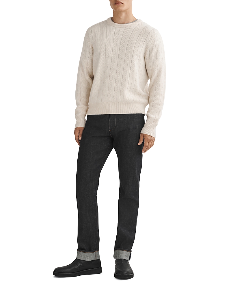 rag & bone Durham Herringbone Cashmere Crewneck Sweater