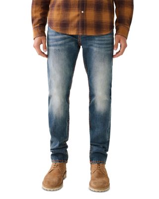 True Religion Rocco Super T Skinny Fit Jeans in Destroyed Blue