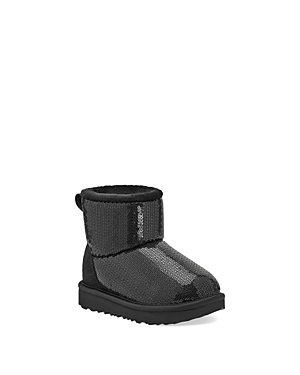 Ugg Kids' Unisex Classic Mini Mirror Ball Boots - Toddler In Black
