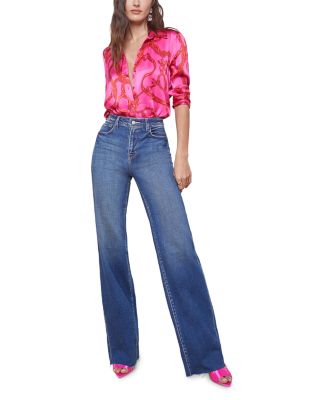 Scottie High Rise Wide Leg Jeans in Hastings