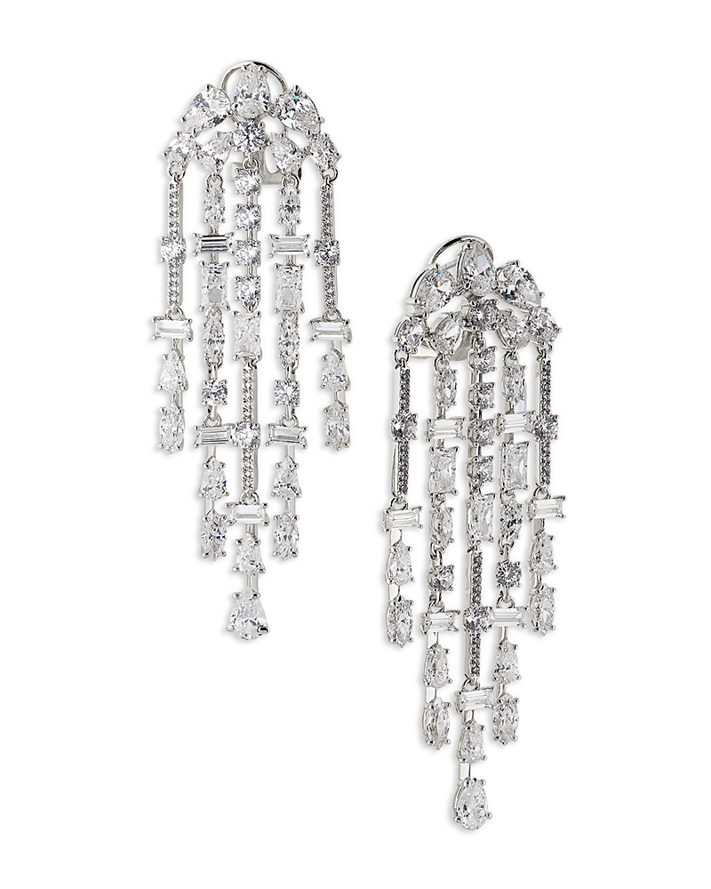 NADRI ROCKSTARS MIXED CUBIC ZIRCONIA CHANDELIER EARRINGS