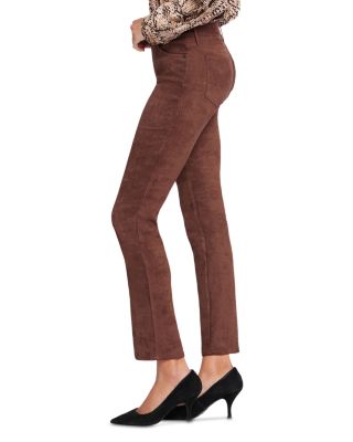 Sheri Stretch Faux Suede Slim Pants