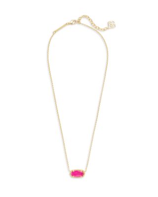 Elisa Pendant Necklace in 14K Gold Plated, 15"