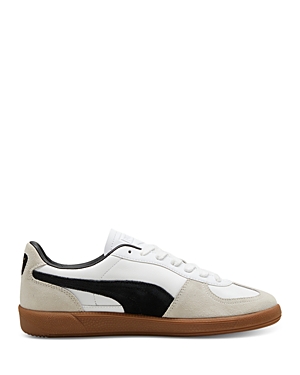 Shop Puma Men's Palermo Leather Sneakers In White
