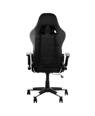 Gaming Chair in Black and White Trim