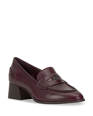 Shop Vince Camuto Women's Slip On Loafer Pumps In Merlot