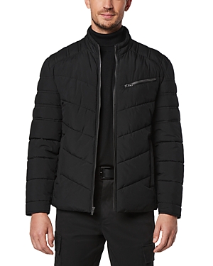 Shop Andrew Marc Winslow Packable Moto Jacket In Black