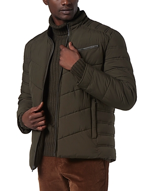 Shop Andrew Marc Winslow Packable Moto Jacket In Juniper