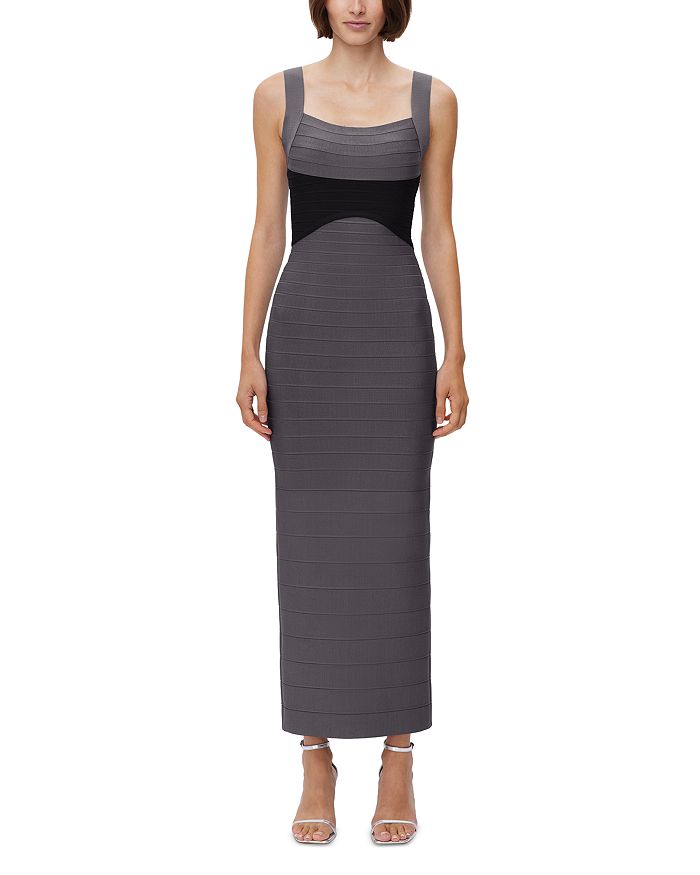 Herve leger top colorblock dress