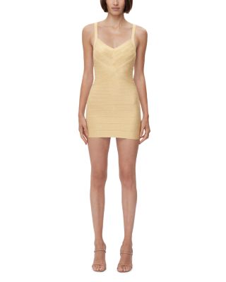 Icon Metallic Bandage Bustier Mini Dress