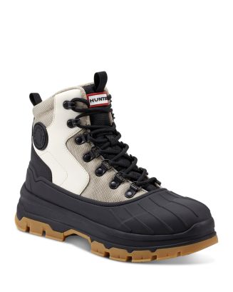 ショートブーツ・ブーティ HUNTER WOMEN Explorer Duck Boots Black WFS2000PTPBLK HUNTER Women's Explorer Duck Boots Waterproof Insulated