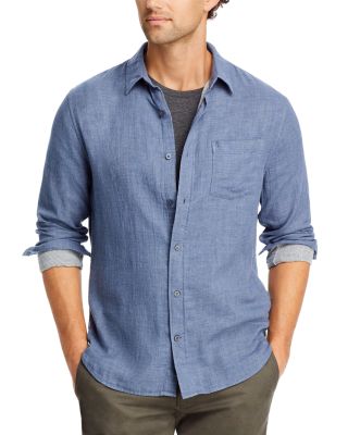 Vince Double Face Woven Button Front Shirt | Bloomingdale's Vince